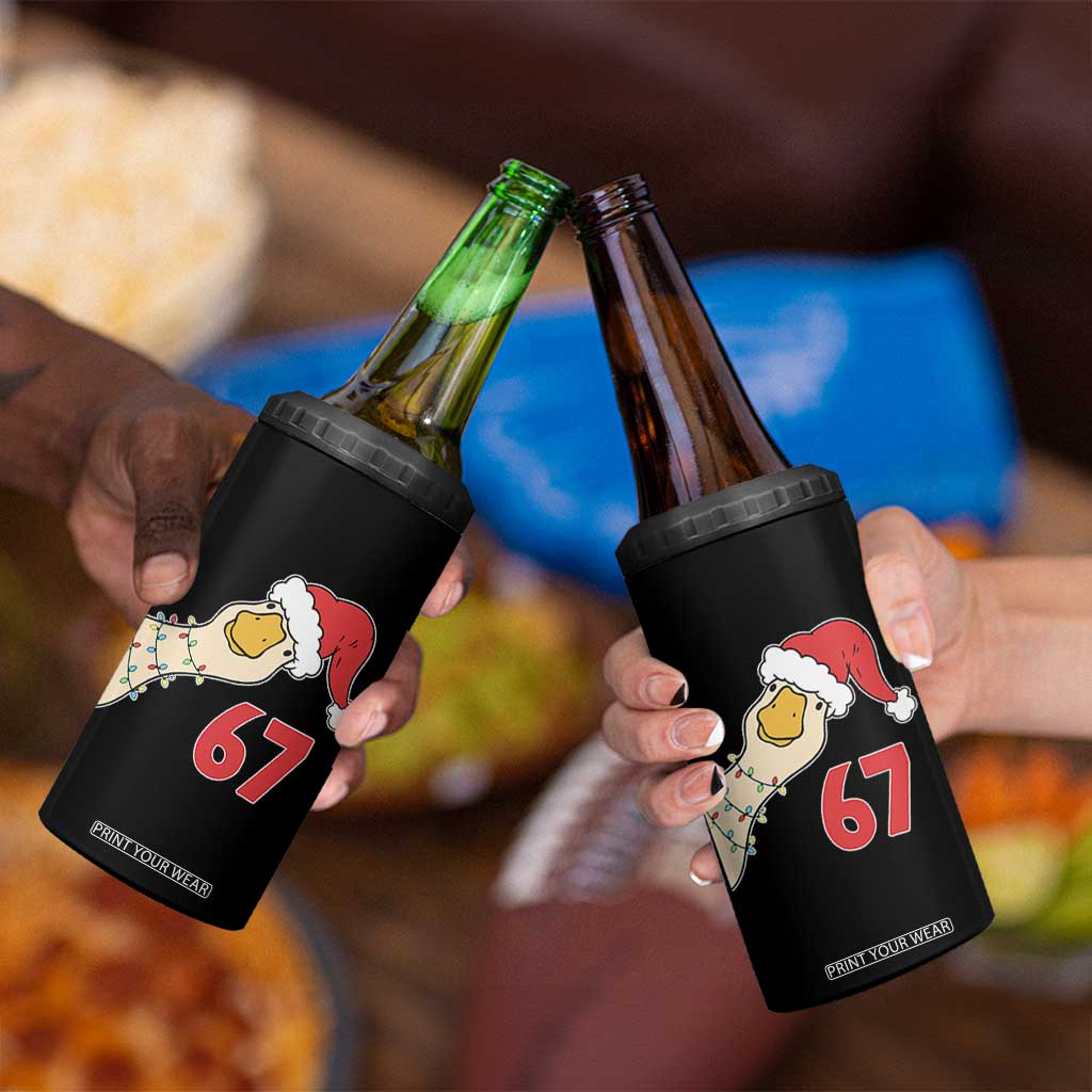 Funny Christmas Silly Goose 67 Meme Festive Holiday 4 in 1 Can Cooler Tumbler TS11 Print Your Wear