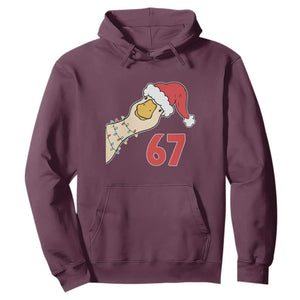 Funny Christmas Silly Goose 67 Meme Festive Holiday Hoodie TS11 Maroon Print Your Wear