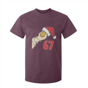 Funny Christmas Silly Goose 67 Meme Festive Holiday T Shirt For Kid TS11 Maroon Print Your Wear
