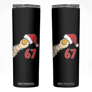 Funny Christmas Silly Goose 67 Meme Festive Holiday Skinny Tumbler TS11 Black Print Your Wear