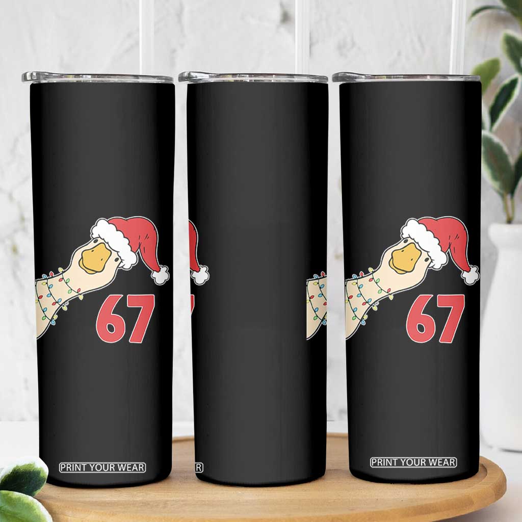 Funny Christmas Silly Goose 67 Meme Festive Holiday Skinny Tumbler TS11 Print Your Wear
