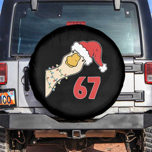Funny Christmas Silly Goose 67 Meme Festive Holiday Spare Tire Cover TS11 No hole Black Print Your Wear