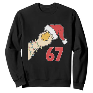 Funny Christmas Silly Goose 67 Meme Festive Holiday Sweatshirt TS11 Black Print Your Wear