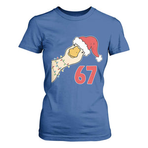 Funny Christmas Silly Goose 67 Meme Festive Holiday T Shirt For Women TS11 Royal Blue Print Your Wear