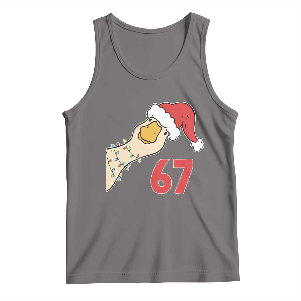 Funny Christmas Silly Goose 67 Meme Festive Holiday Tank Top TS11 Deep Heather Print Your Wear