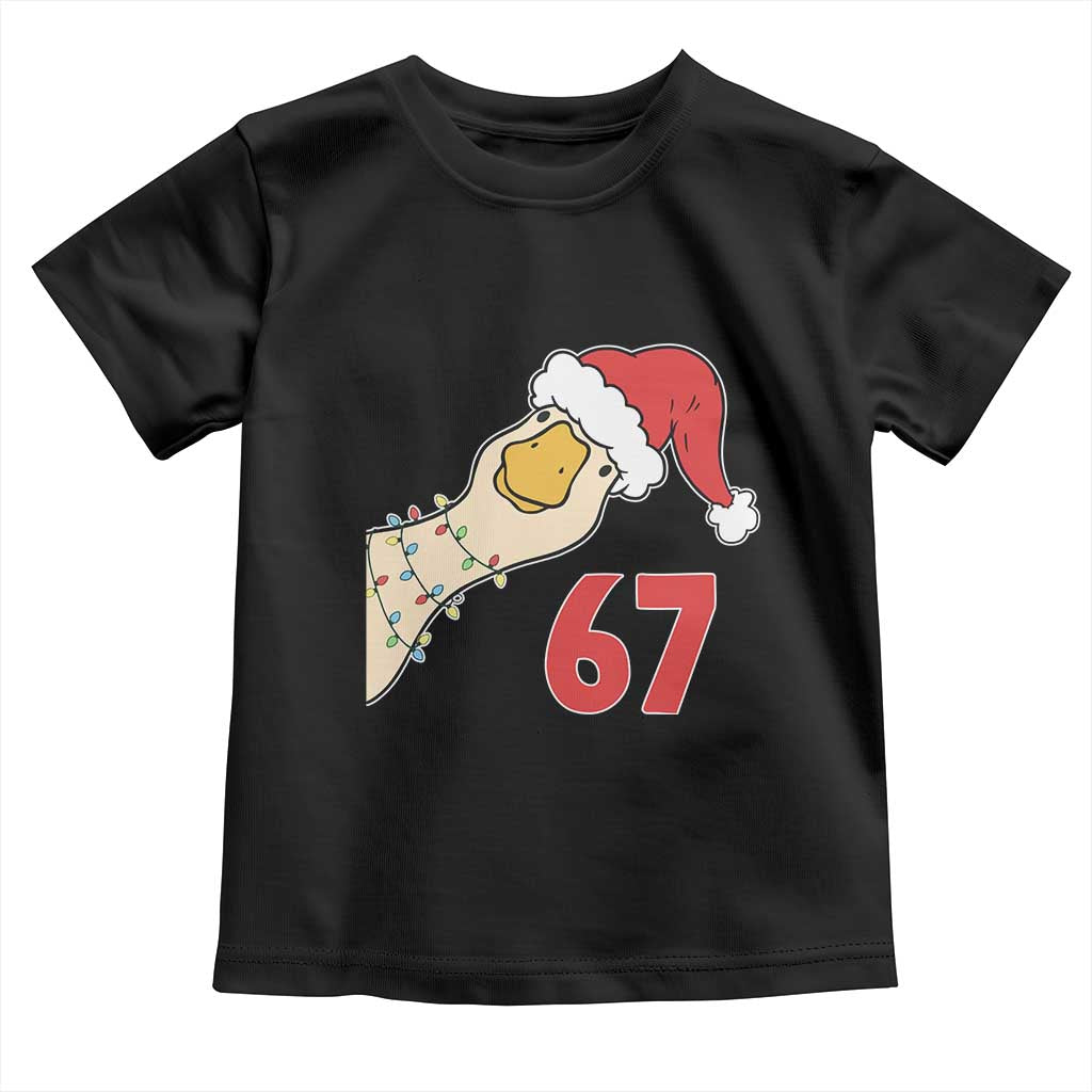 Funny Christmas Silly Goose 67 Meme Festive Holiday Toddler T Shirt TS11 Black Print Your Wear
