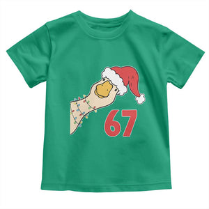 Funny Christmas Silly Goose 67 Meme Festive Holiday Toddler T Shirt TS11 Irish Green Print Your Wear