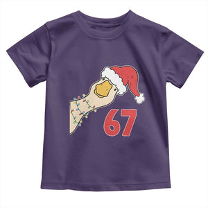 Funny Christmas Silly Goose 67 Meme Festive Holiday Toddler T Shirt TS11 Purple Print Your Wear