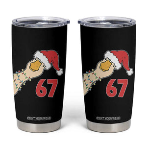 Funny Christmas Silly Goose 67 Meme Festive Holiday Tumbler Cup TS11 Black Print Your Wear