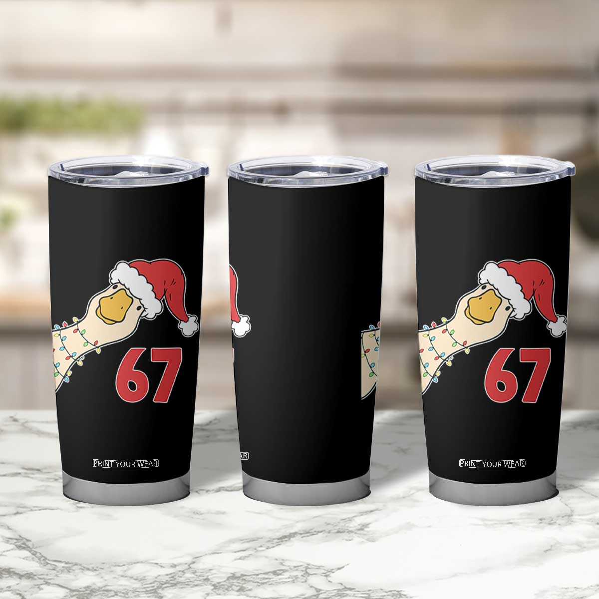 Funny Christmas Silly Goose 67 Meme Festive Holiday Tumbler Cup TS11 Print Your Wear