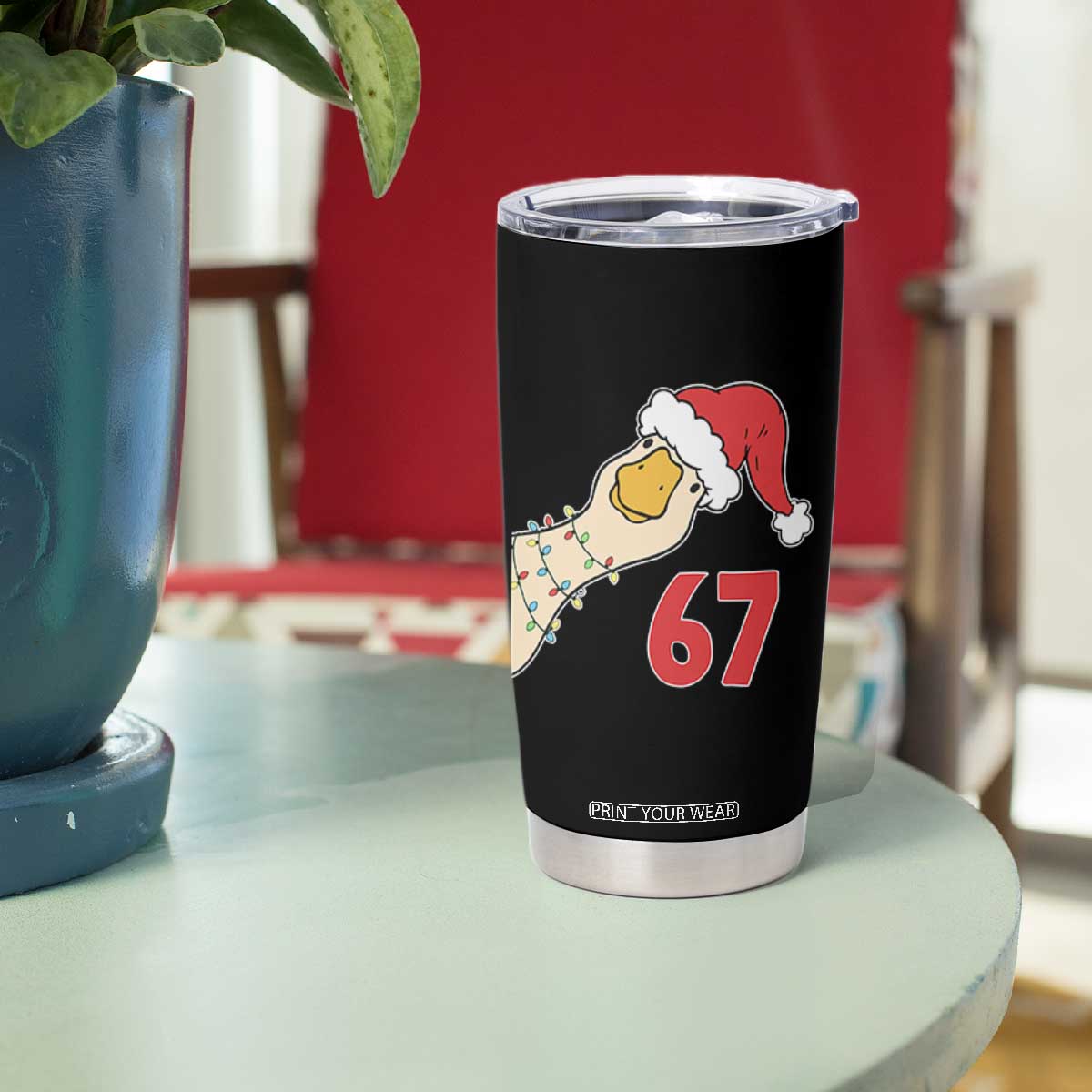 Funny Christmas Silly Goose 67 Meme Festive Holiday Tumbler Cup TS11 Print Your Wear