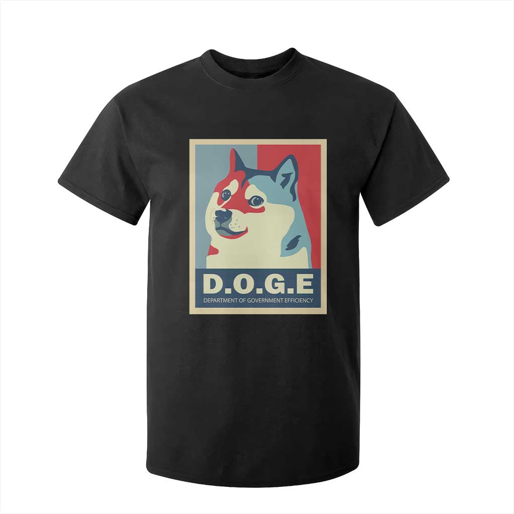 Trump Musk DOGE T Shirt For Kid Department Of Government Efficiency Vintage Meme Inu Dog TS11 Black Print Your Wear