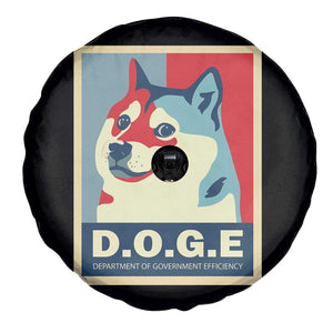 Trump Musk DOGE Spare Tire Cover Department Of Government Efficiency Vintage Meme Inu Dog TS11 Print Your Wear