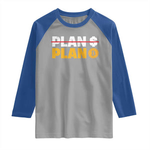 Bitcoin Plan B HODL Raglan Shirt BTC Crypto Currency Traders Blockchain TS11 Sport Gray Royal Print Your Wear