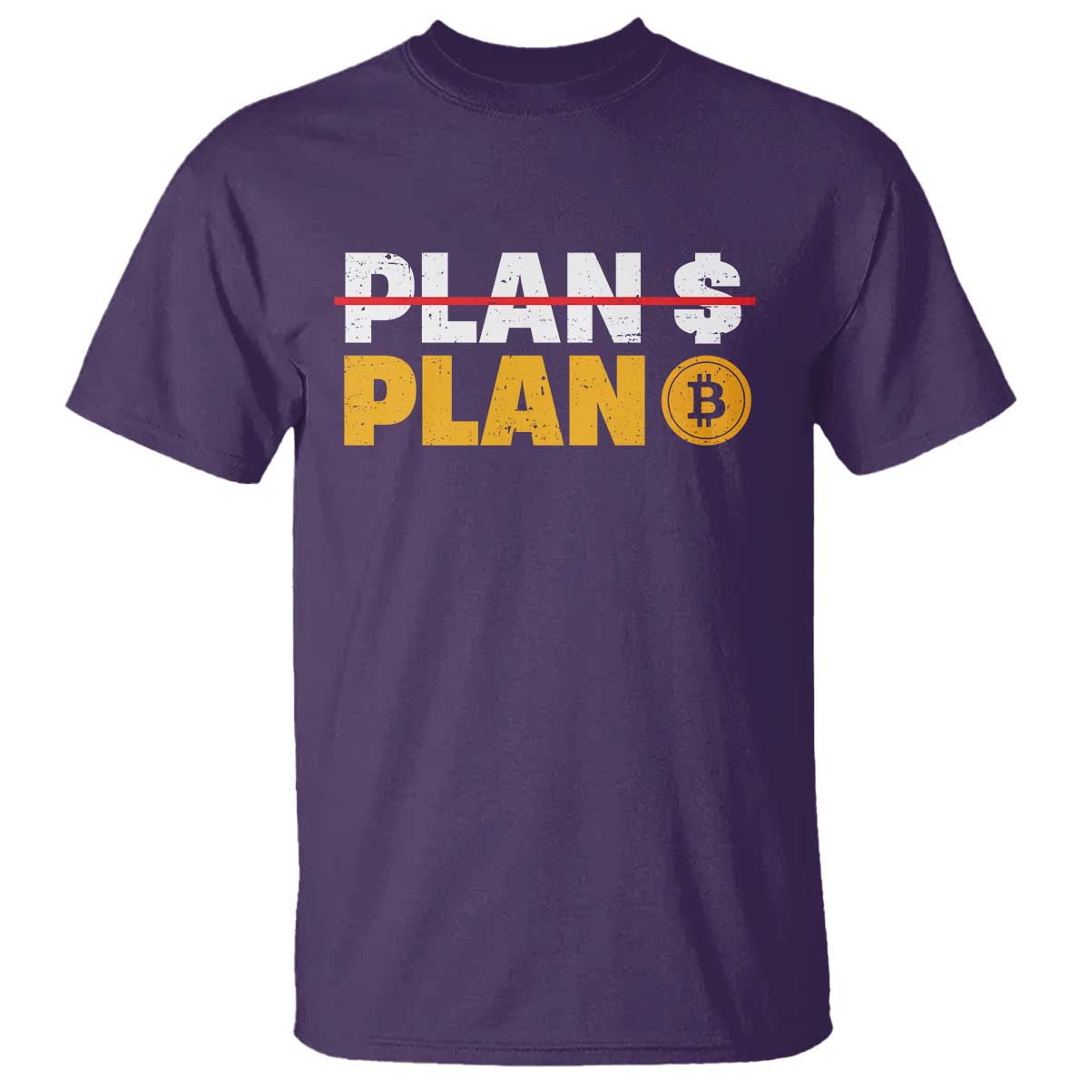 Bitcoin Plan B HODL T Shirt BTC Crypto Currency Traders Blockchain TS11 Purple Print Your Wear