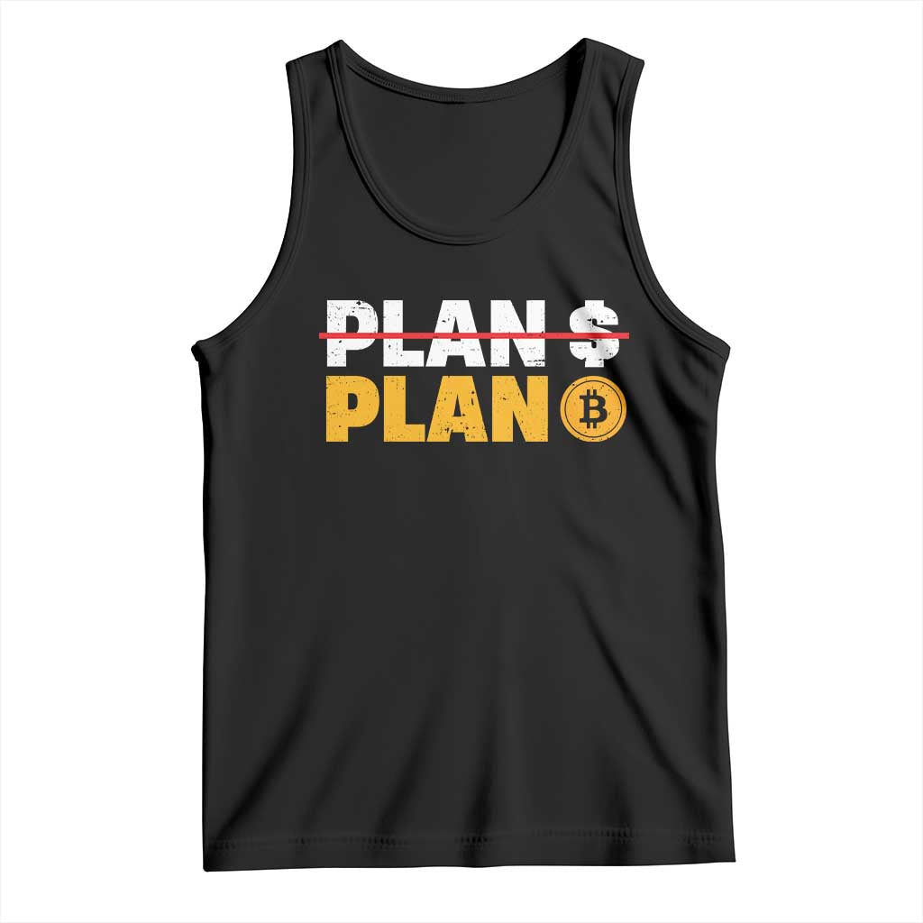 Bitcoin Plan B HODL Tank Top BTC Crypto Currency Traders Blockchain TS11 Black Print Your Wear