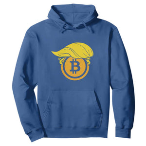 Funny Trump Bitcoin BTC Crypto Cryptocurrency Trader Hoodie TS11 Royal Blue Print Your Wear