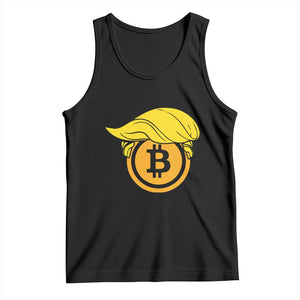 Funny Trump Bitcoin BTC Crypto Cryptocurrency Trader Tank Top TS11 Black Print Your Wear