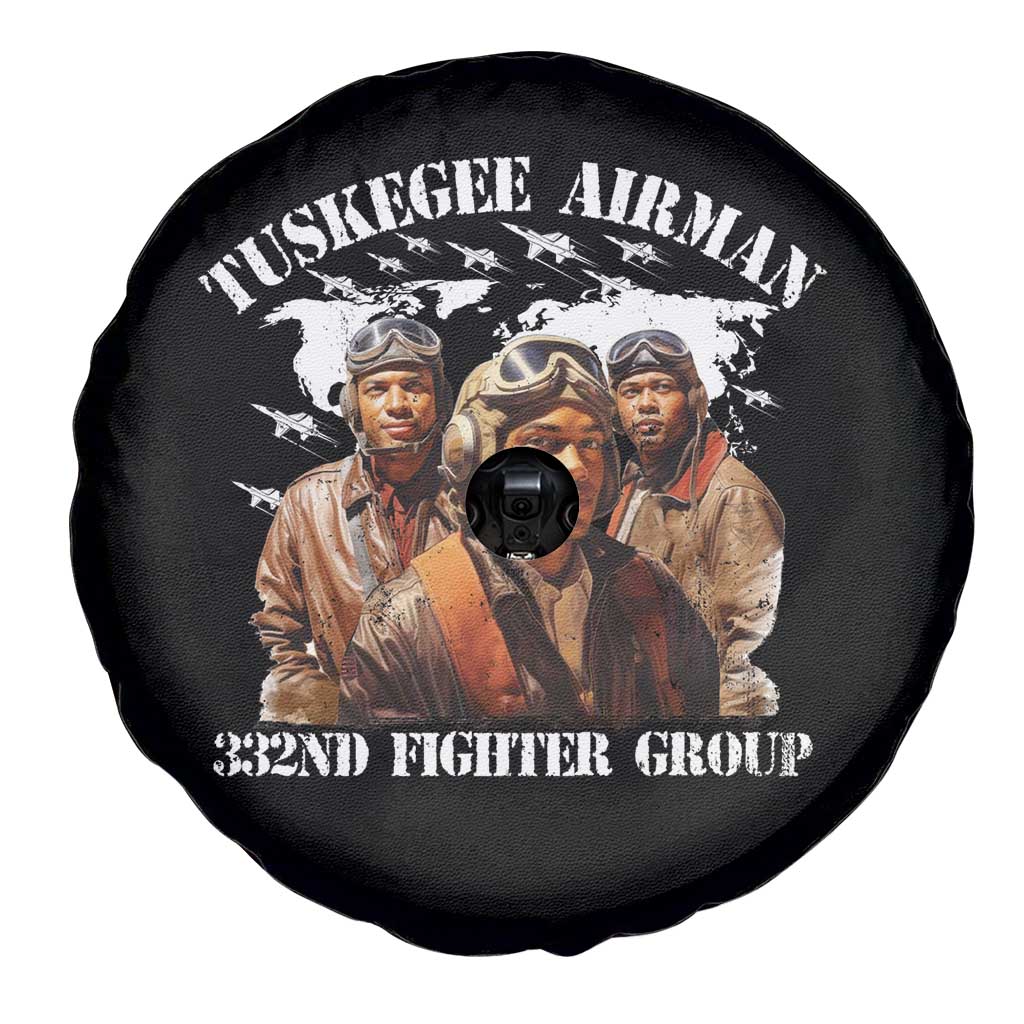 Tuskegee Airman Spare Tire Cover 332ND Fighter Group Black History Month TS11 Print Your Wear