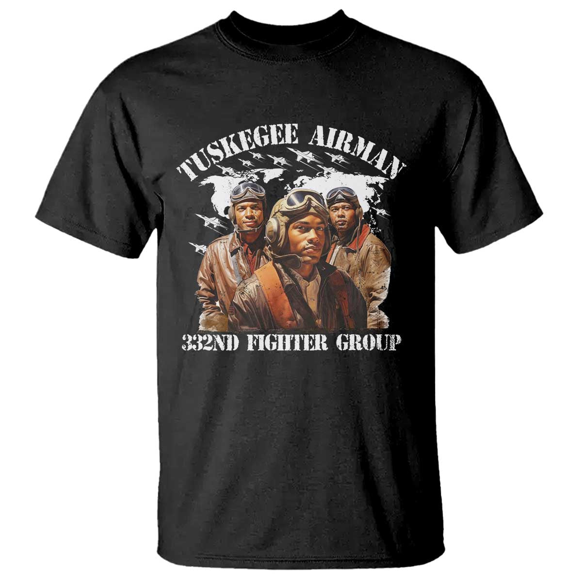 Tuskegee Airman T Shirt 332ND Fighter Group Black History Month TS11 Black Print Your Wear