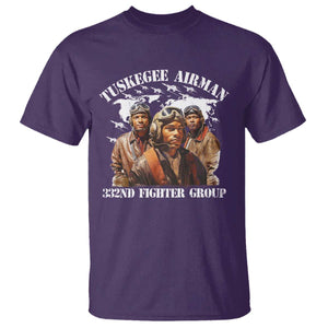 Tuskegee Airman T Shirt 332ND Fighter Group Black History Month TS11 Purple Print Your Wear