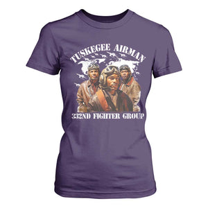 Tuskegee Airman T Shirt For Women 332ND Fighter Group Black History Month TS11 Purple Print Your Wear