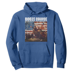 Funny George Washington Hoodie Booze Cruise Political Party Vintage American Flag TS11 Royal Blue Print Your Wear