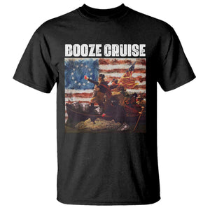 Funny George Washington T Shirt Booze Cruise Political Party Vintage American Flag TS11 Black Print Your Wear