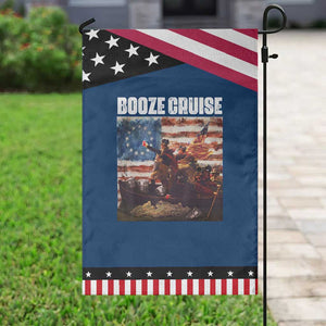 Funny George Washington Patriotic Garden Flag Booze Cruise Political Party Vintage American Flag TS11 Classic Blue Black Print Your Wear