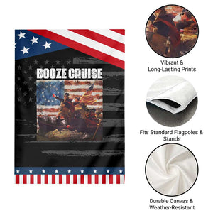 Funny George Washington Patriotic Garden Flag Booze Cruise Political Party Vintage American Flag TS11 Print Your Wear