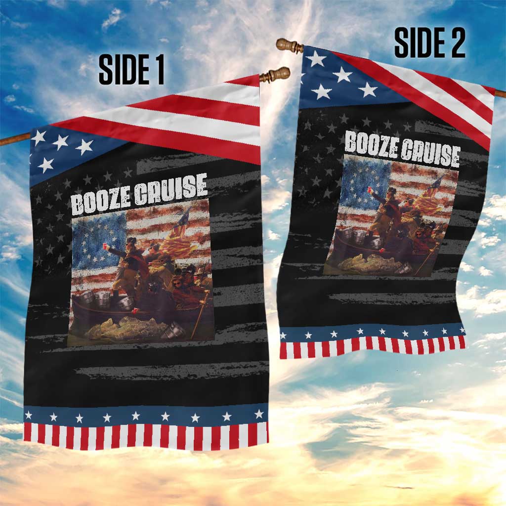 Funny George Washington Patriotic Garden Flag Booze Cruise Political Party Vintage American Flag TS11 Print Your Wear