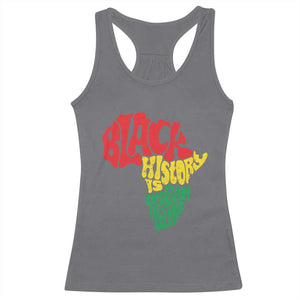 Black History Is American History Racerback Tank Top Vintage Africa Map TS11 Charcoal Print Your Wear