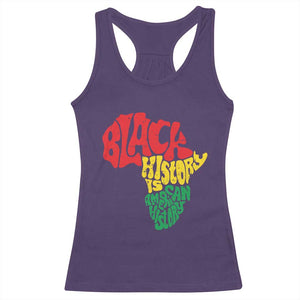 Black History Is American History Racerback Tank Top Vintage Africa Map TS11 Purple Print Your Wear
