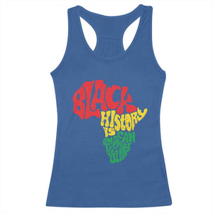 Black History Is American History Racerback Tank Top Vintage Africa Map TS11 Royal Blue Print Your Wear