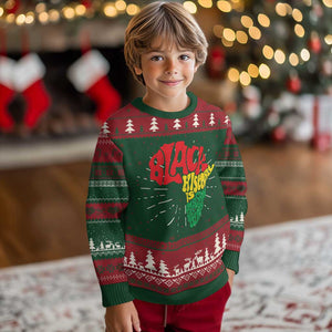 Black History Is American History Ugly Christmas Sweater Vintage Africa Map TS11 Christmas Print Your Wear