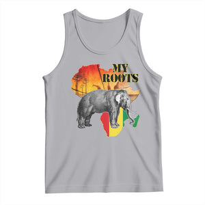 Africa Roots Tank Top My Roots Africa Map Black History Elephant TS11 Athletic Heather Print Your Wear