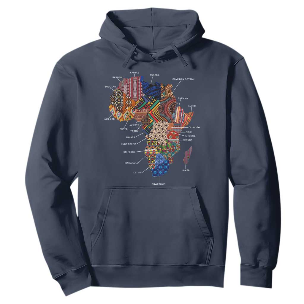 African Culture Black Fabrics Hoodie African American Heritage TS11 Navy Print Your Wear