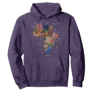 African Culture Black Fabrics Hoodie African American Heritage TS11 Purple Print Your Wear