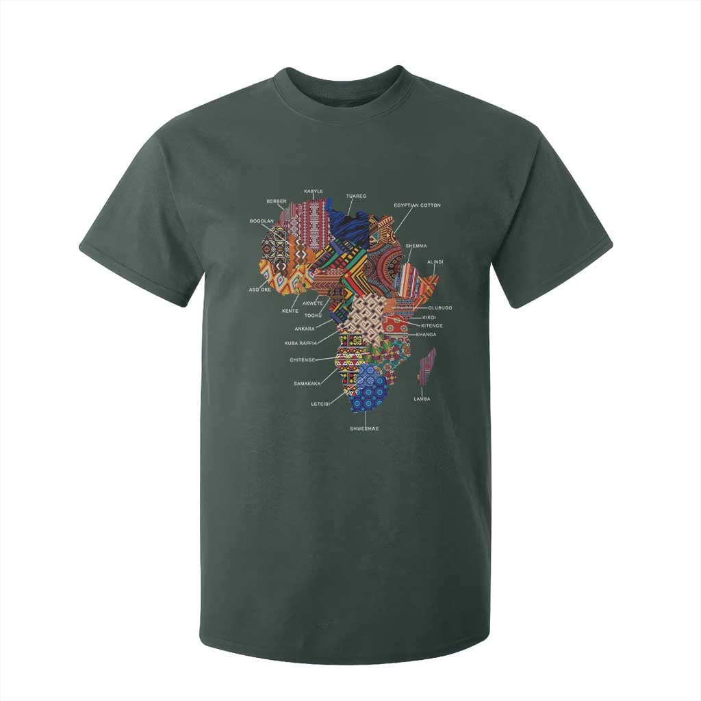 African Culture Black Fabrics T Shirt For Kid African American Heritage TS11 Dark Forest Green Print Your Wear