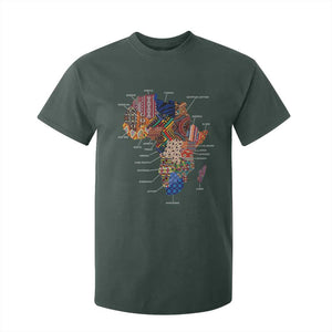 African Culture Black Fabrics T Shirt For Kid African American Heritage TS11 Dark Forest Green Print Your Wear