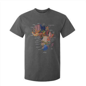 African Culture Black Fabrics T Shirt For Kid African American Heritage TS11 Dark Heather Print Your Wear