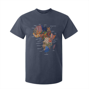 African Culture Black Fabrics T Shirt For Kid African American Heritage TS11 Navy Print Your Wear