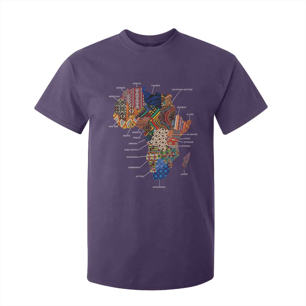 African Culture Black Fabrics T Shirt For Kid African American Heritage TS11 Purple Print Your Wear