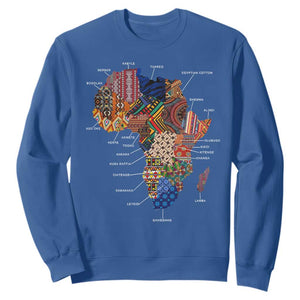 African Culture Black Fabrics Sweatshirt African American Heritage TS11 Royal Blue Print Your Wear