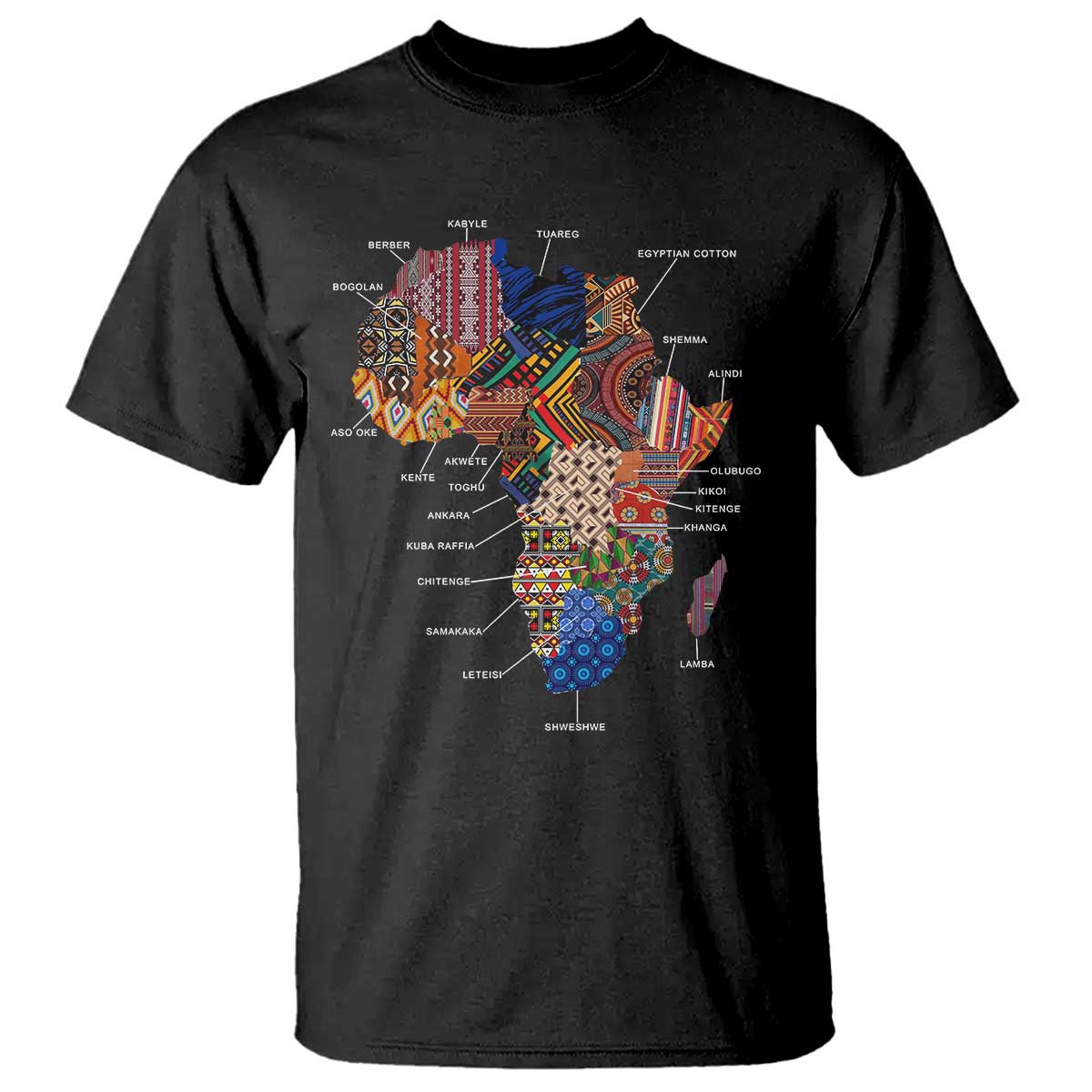 African Culture Black Fabrics T Shirt African American Heritage TS11 Black Print Your Wear