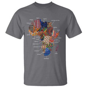 African Culture Black Fabrics T Shirt - African American Heritage Pride Tee TS11 Charcoal Print Your Wear