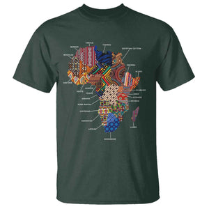 African Culture Black Fabrics T Shirt - African American Heritage Pride Tee TS11 Dark Forest Green Print Your Wear