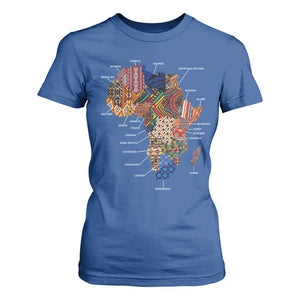 African Culture Black Fabrics T Shirt For Women African American Heritage TS11 Royal Blue Print Your Wear