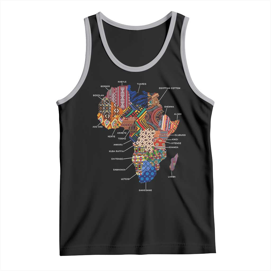 African Culture Black Fabrics Tank Top African American Heritage TS11 Black Athletic Heather Print Your Wear