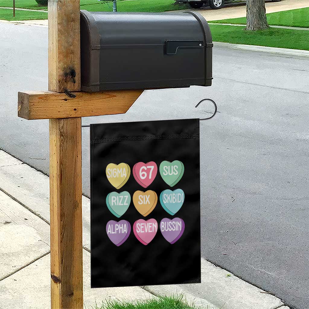 Funny Valentines Day 67 Meme Six Seven Sigma Rizz Heart Kids Garden Flag TS11 Print Your Wear